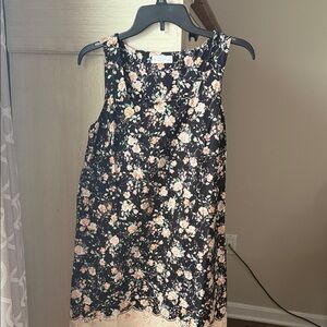 LC Lauren Conrad Floral Square Neck Shift Dress